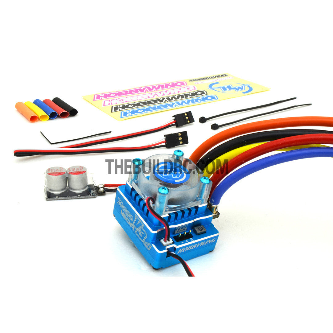 HobbyWing XERUN 120A V3.1 Sensored Brushless Motor Programmable ESC - Blue