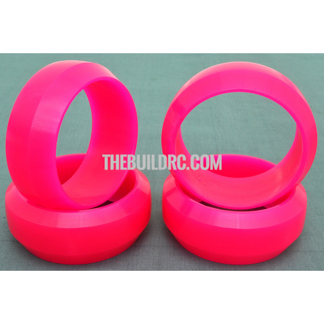1/10 RC Car Rubber Diamond Cut 0 Degree DRIFT Tires (4pcs) - Pink