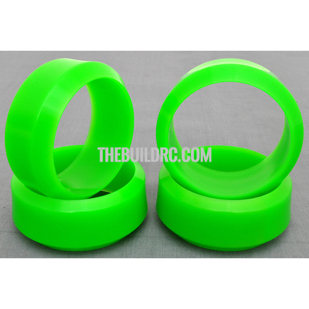 1/10 RC Car Rubber Diamond Cut 3 Degree DRIFT Tires (4pcs) - Green