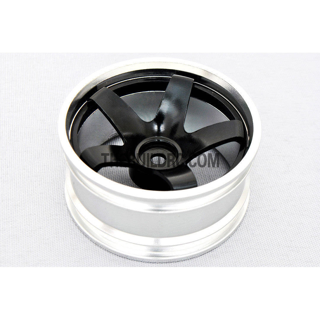 1/10 RC Car 5 Spoke 6mm Offset 26mm Alloy CNC Sports Wheel Rim (4pcs)