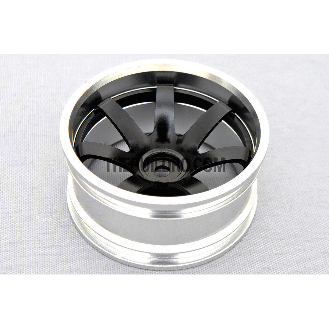 1/10 RC Car 7 Spoke 9mm Offset 26mm Alloy CNC Sports Wheel Rim (4pcs)