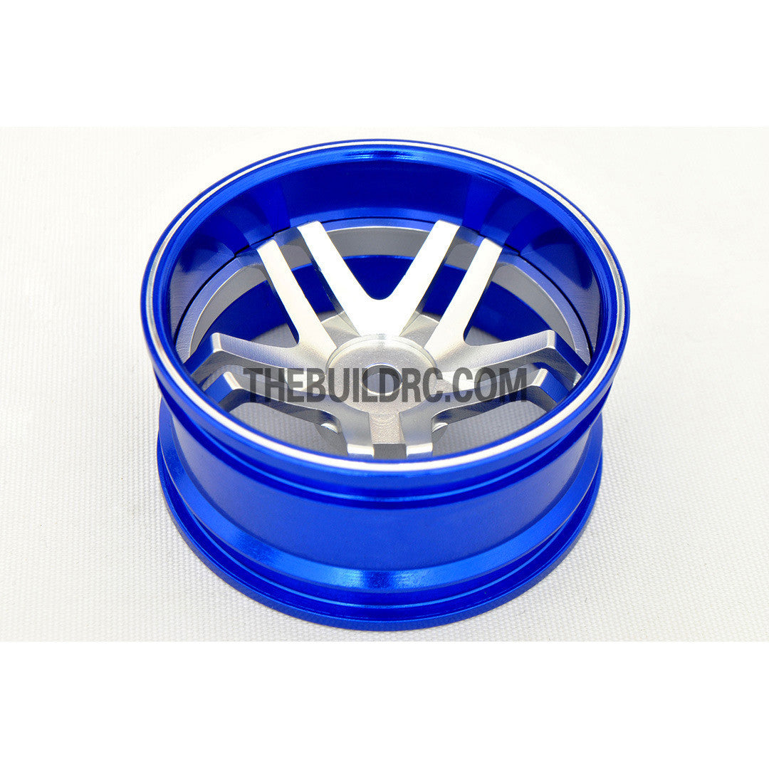 1/10 RC Car 5-Star 6mm Offset 26mm Alloy CNC Sports Wheel Rim (4pcs)