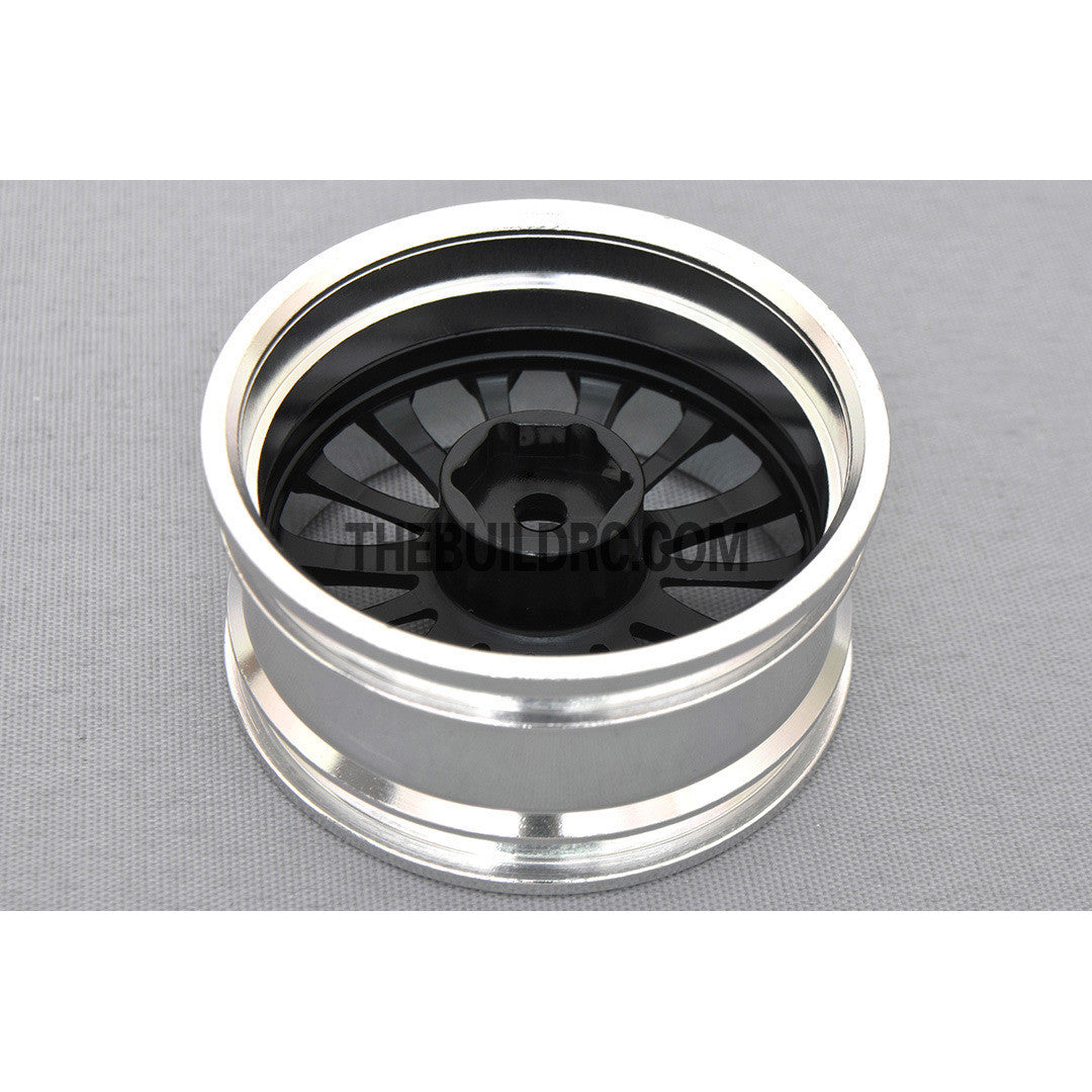 1/10 RC Car 14 Spoke 6mm Offset 26mm Alloy CNC Sports Wheel Rim (4pcs)