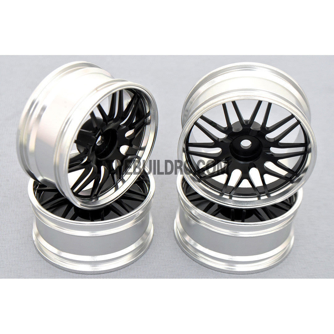 1/10 RC Car 10-Star 0mm Offset 26mm Alloy CNC Sports Wheel Rim (4pcs)