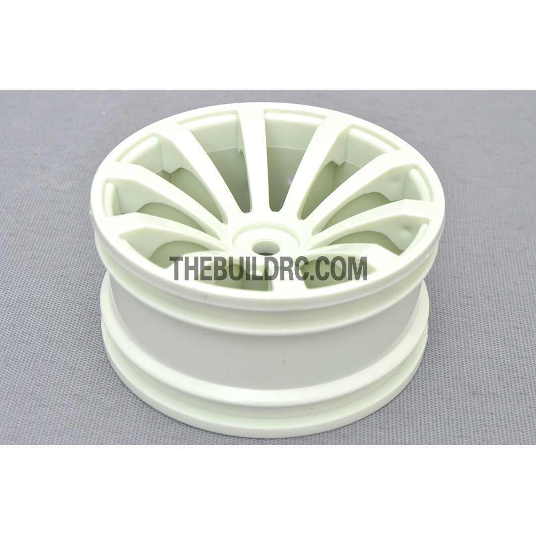 1/10 RC Car 23mm 10 Spoke 3mm Offset DRIFT Sporty Wheel 4pcs - White