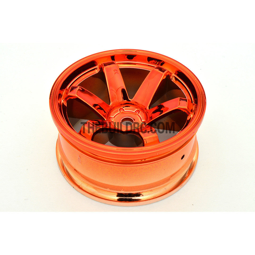 1/10 RC Car 26mm 6 Spoke 3mm Offset DRIFT Metallic Wheel Rim 4pcs - Gold