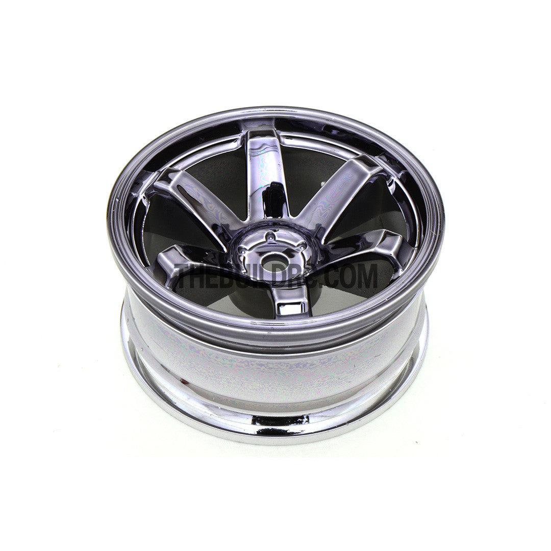 1/10 RC Car 26mm 6 Spoke 3mm Offset DRIFT Metallic Wheel Rim 4pcs - Grey