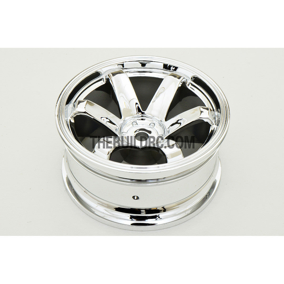 1/10 RC Car 26mm 6 Spoke 6mm Offset DRIFT Metallic Wheel Rim 4pcs - Silver
