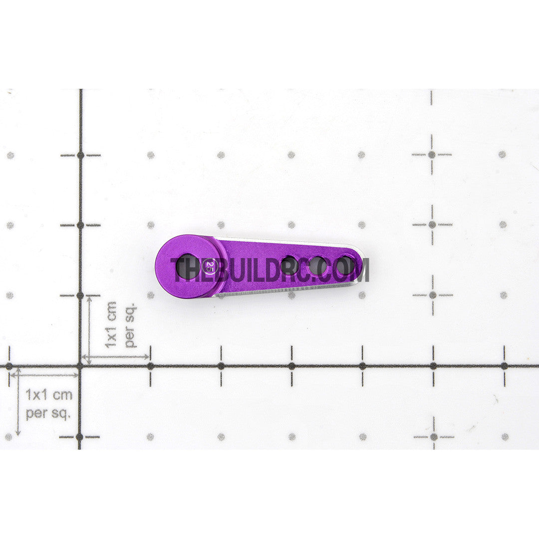 RC Car CNC Aluminium 29mm Servo Arm / Horn for Futaba Servo (25T) - Purple