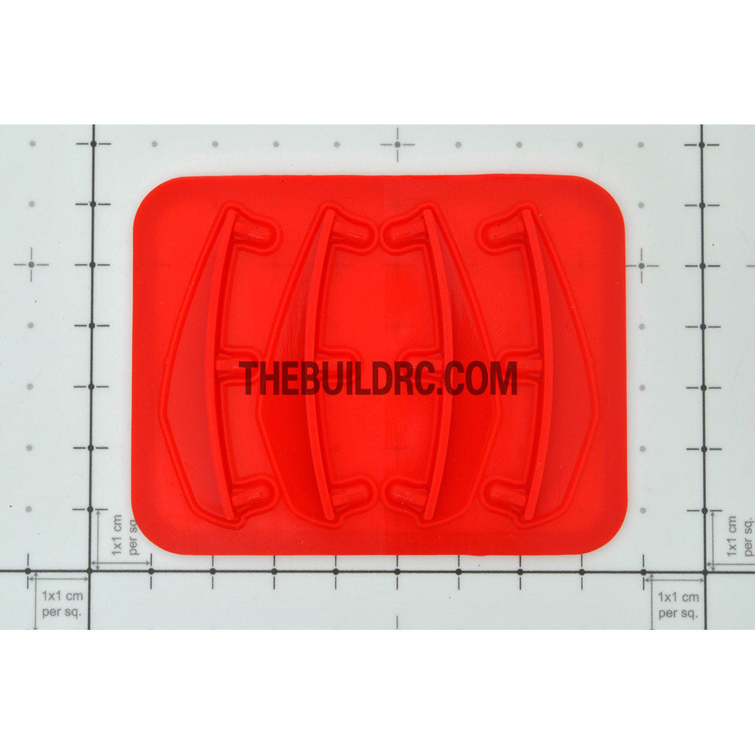 RC Car Body Silicon Fender Trim - Red