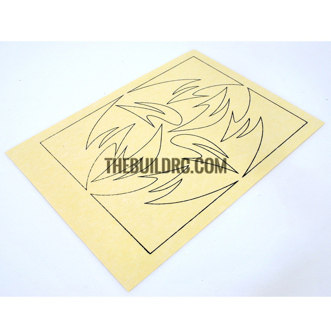 RC Plane Boat Car Body Painting Evil Sword Printed Masking Tape