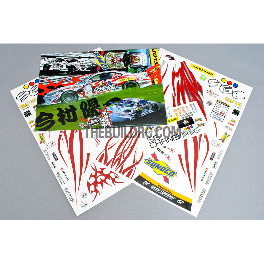 1/10 RC DRIFT Racing Car STREET JAM SG CHANGI PTE. LTD Body Decals Stickers
