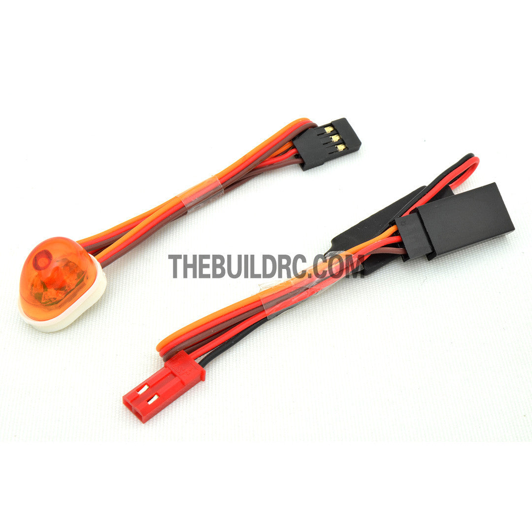 RC Police Petrol Car 360 Degree Rotation LED Light (Oval) - Orange