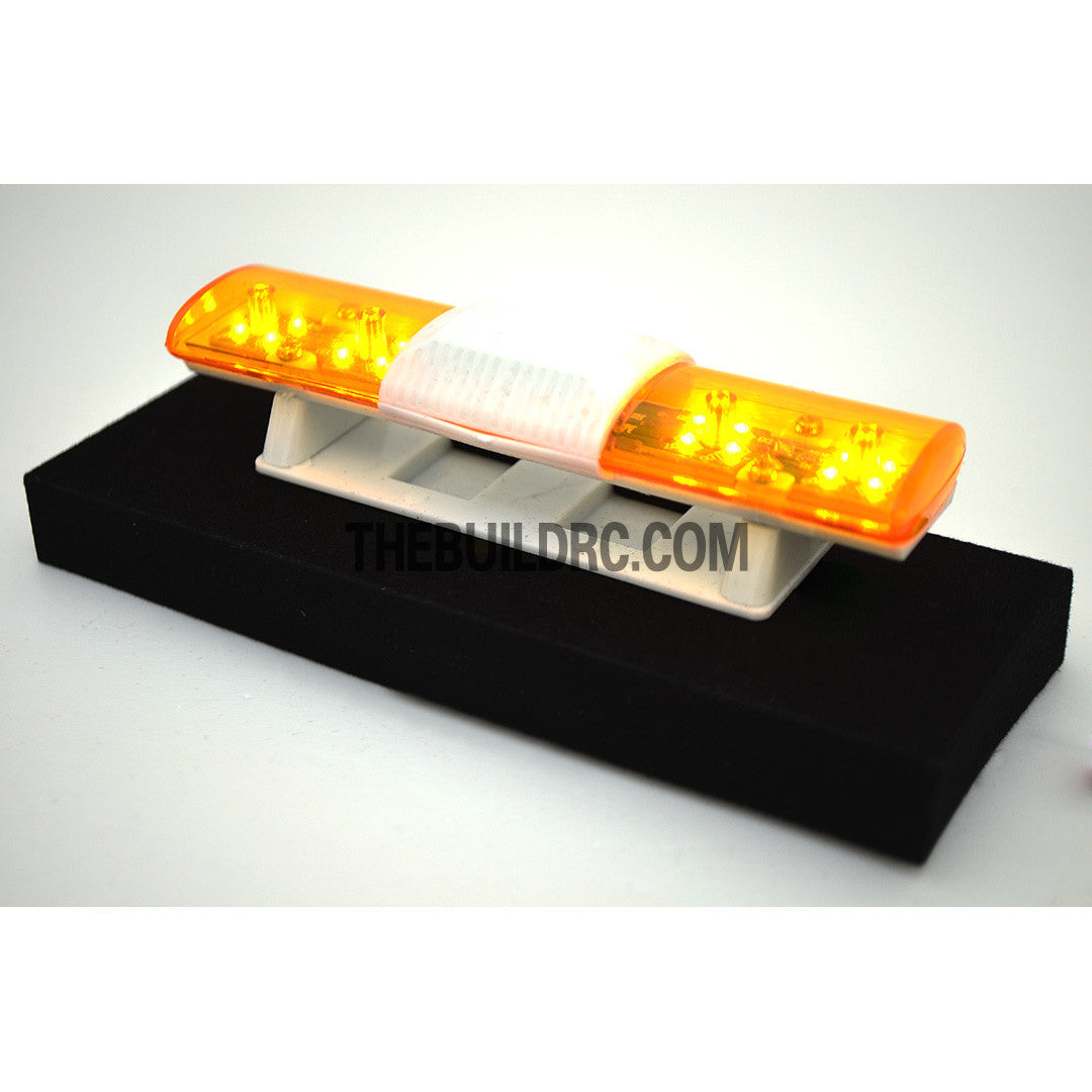 102 x 26mm Police Petrol 360?? LED Light Bar for 1/10 to 1/14 RC Car - Yellow