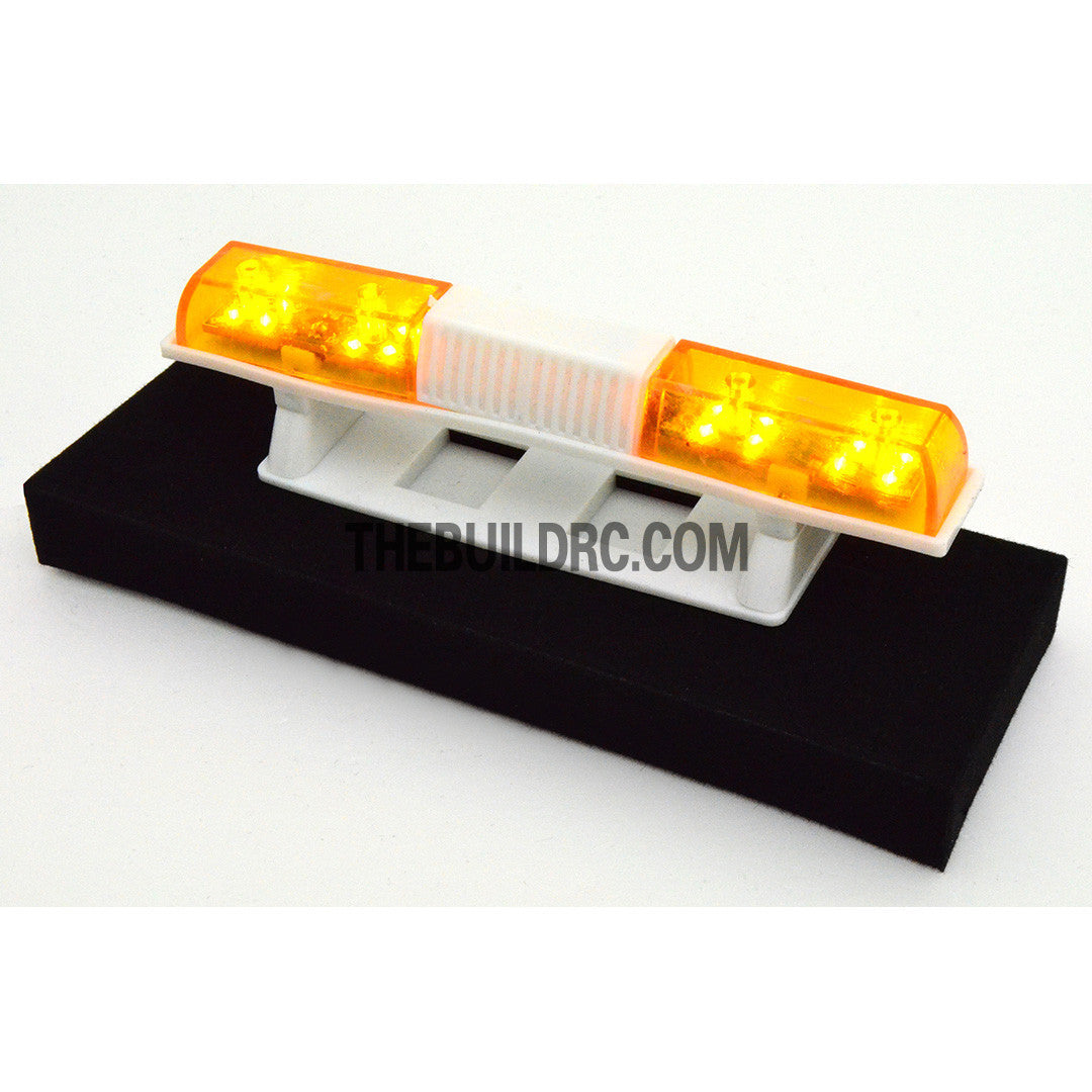 108 x 18mm Police Petrol 360?? LED Light Bar for 1/10 to 1/14 RC Car - Yellow
