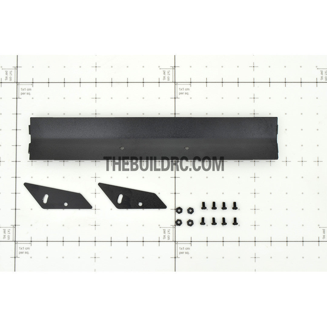 1/10 RC Racing Car 155x26mm Alloy Aluminum GT Wing Rear Spoiler - Black