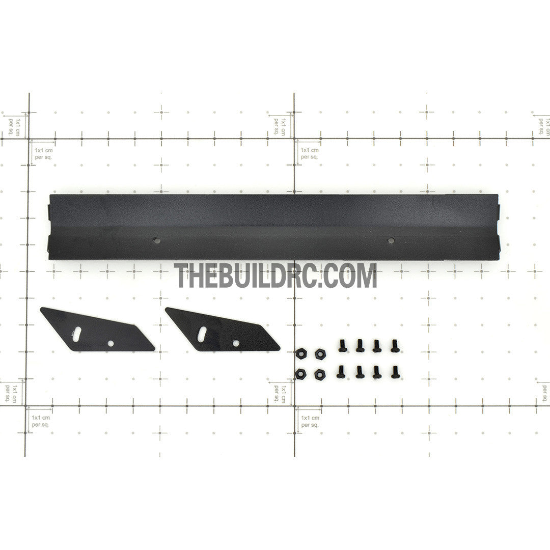 1/10 RC Racing Car 167x24mm Alloy Aluminum GT Wing Rear Spoiler - Black