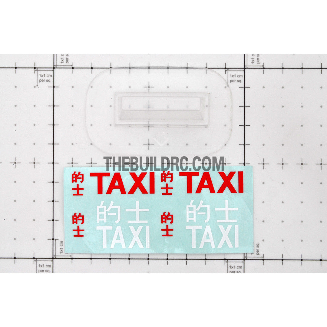 RC Car Taxi Advertising Top Light box Transparent PC Plastic Plate