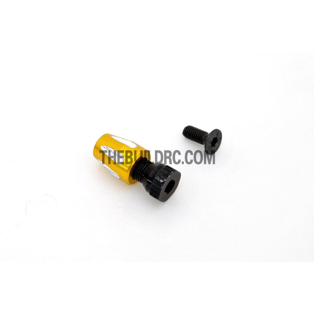 RC EP Car Boat Alloy CNC Antenna Holder - Yellow