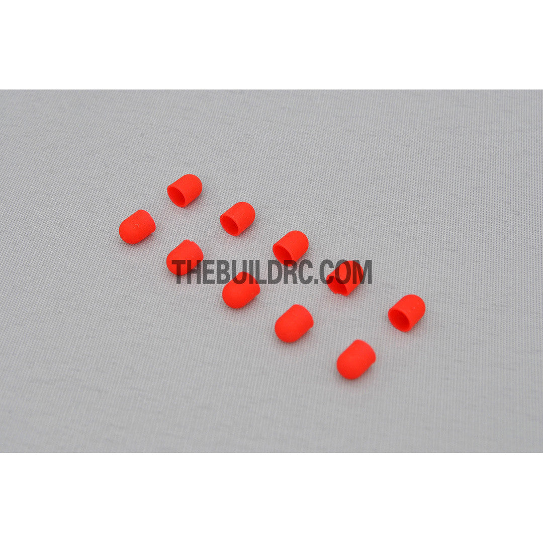5mm Silicon LED Light Bulb Cap - Red