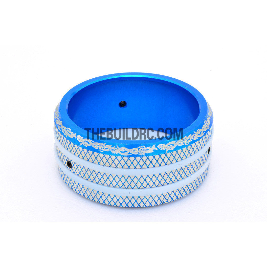RC Car / Boat Radio Aluminum Steering Wheel for Sanwa M11 / MT-4 Radio - Light Blue