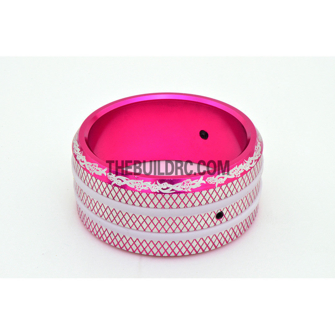 RC Car / Boat Radio Aluminum Steering Wheel for Sanwa M11 / MT-4 Radio - Pink