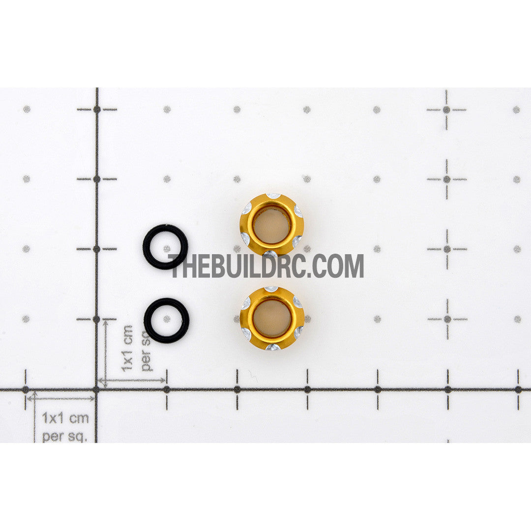 RC Car 5mm LED Light Bulb CNC Cover Protector - Gold
