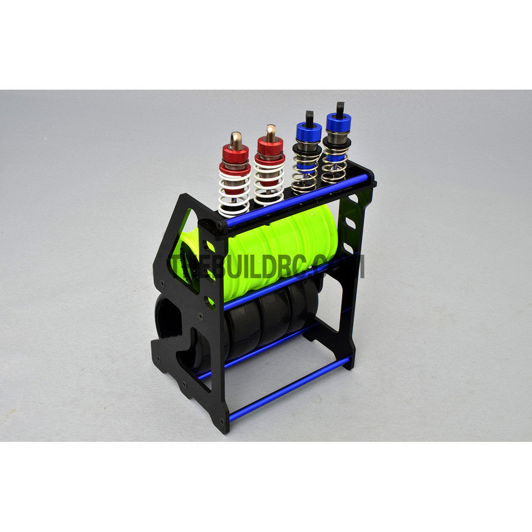 1/10 RC Racing Car Suspension Shock Tyre Wheel Collector - Dark Blue