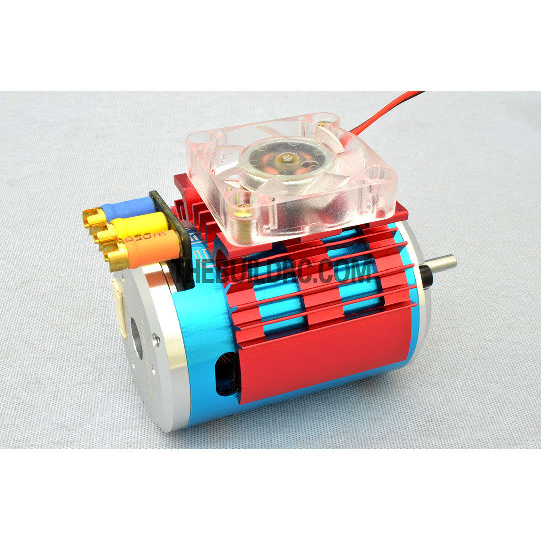 Adjustable Alloy Strip Style Heatsink with Fan for 1/10 RC Car - Red