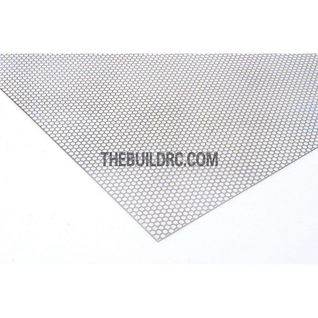 1/10 RC Car 100 x 100mm Small Honeycomb Shape Stainless Steel Stripe Window Netting Net