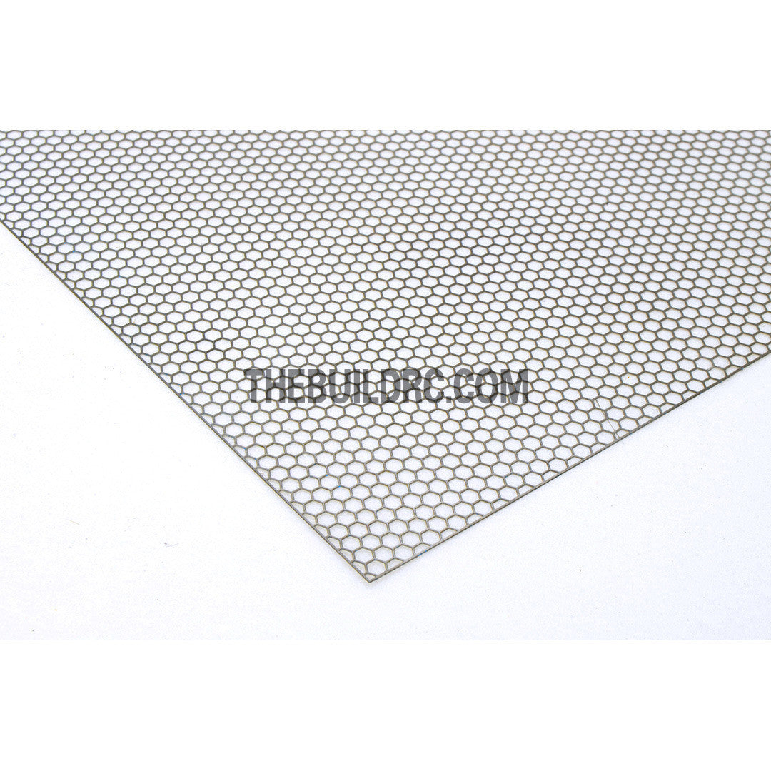 1/10 RC Car 100 x 100mm Big Honeycomb Shape Stainless Steel Stripe Window Netting Net