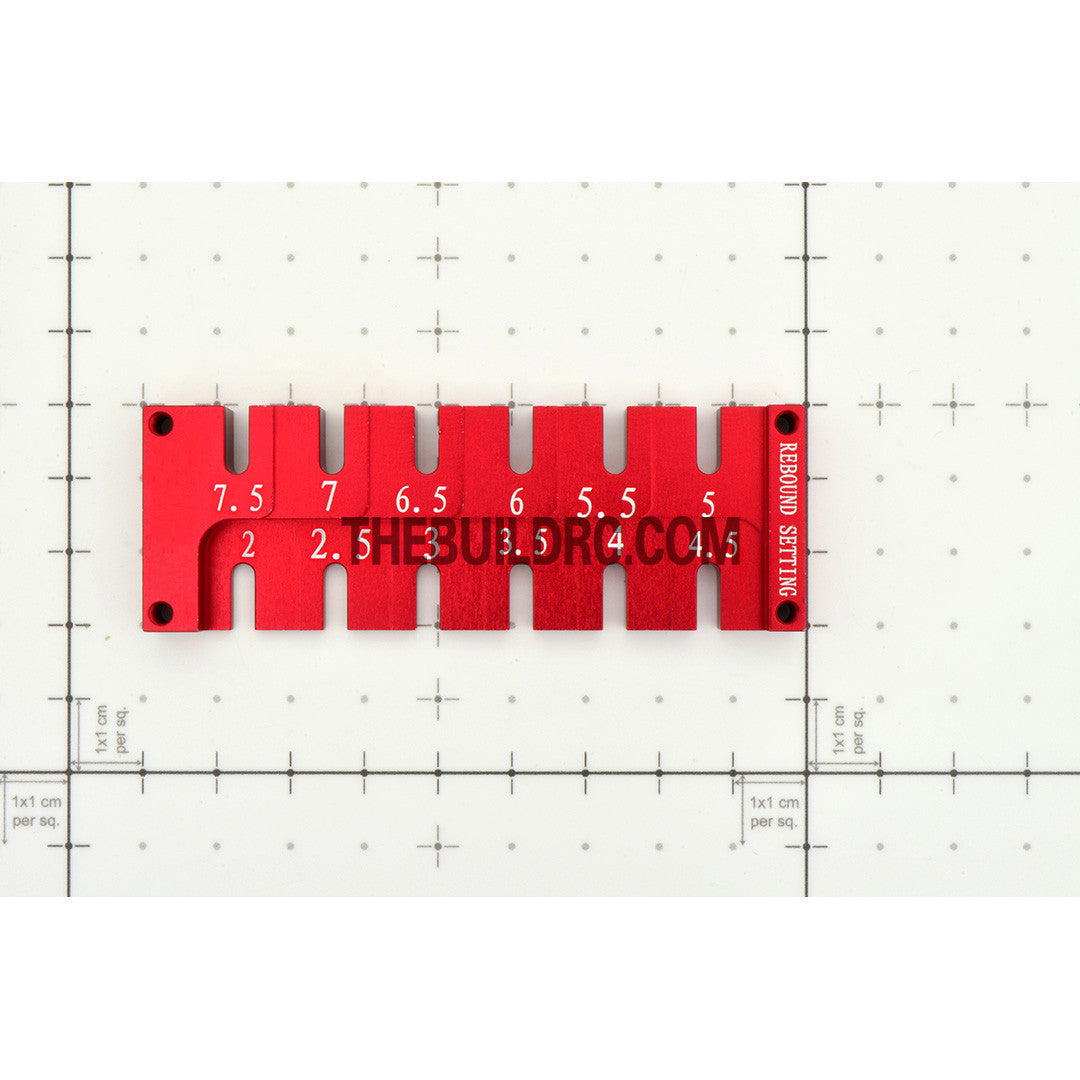 Alloy Suspension Shock Rebound Setting Tool for RC Racing Car - Red