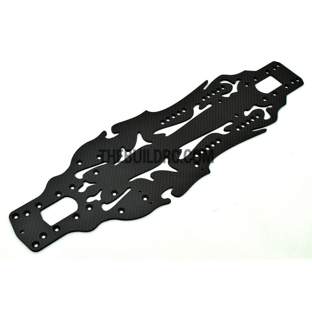 1/10 THE DEVIL RC DRIFT Car Carbon Fiber Upgrade Kit - Black