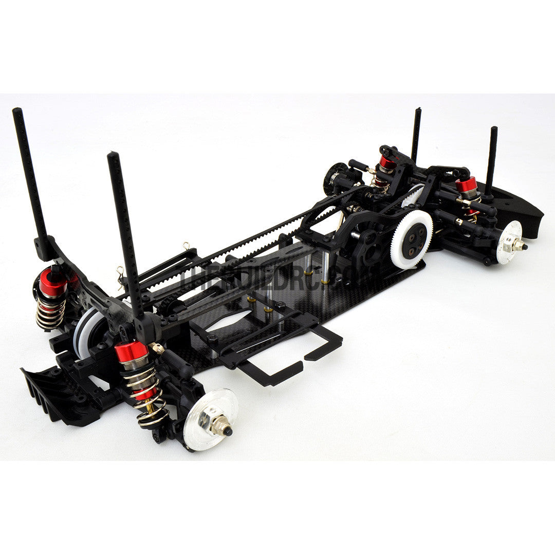 1/10 RC Car Yokomo Mission-D Drift Carbon FIber Chassis Hop Up Upgrade Kit - Black