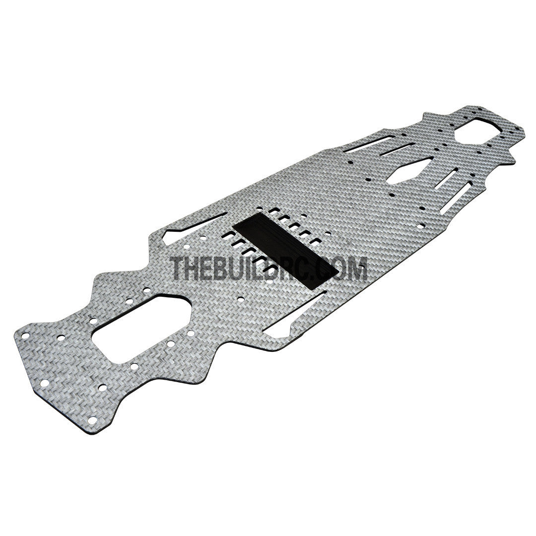 1/10 RC Car Yokomo Mission-D Drift Carbon FIber Chassis Hop Up Upgrade Kit - Silver