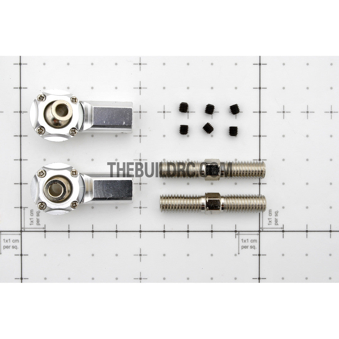 KM HPI Baja 5B 5T SS-Alloy Rear upper arm ball Set (Silver)