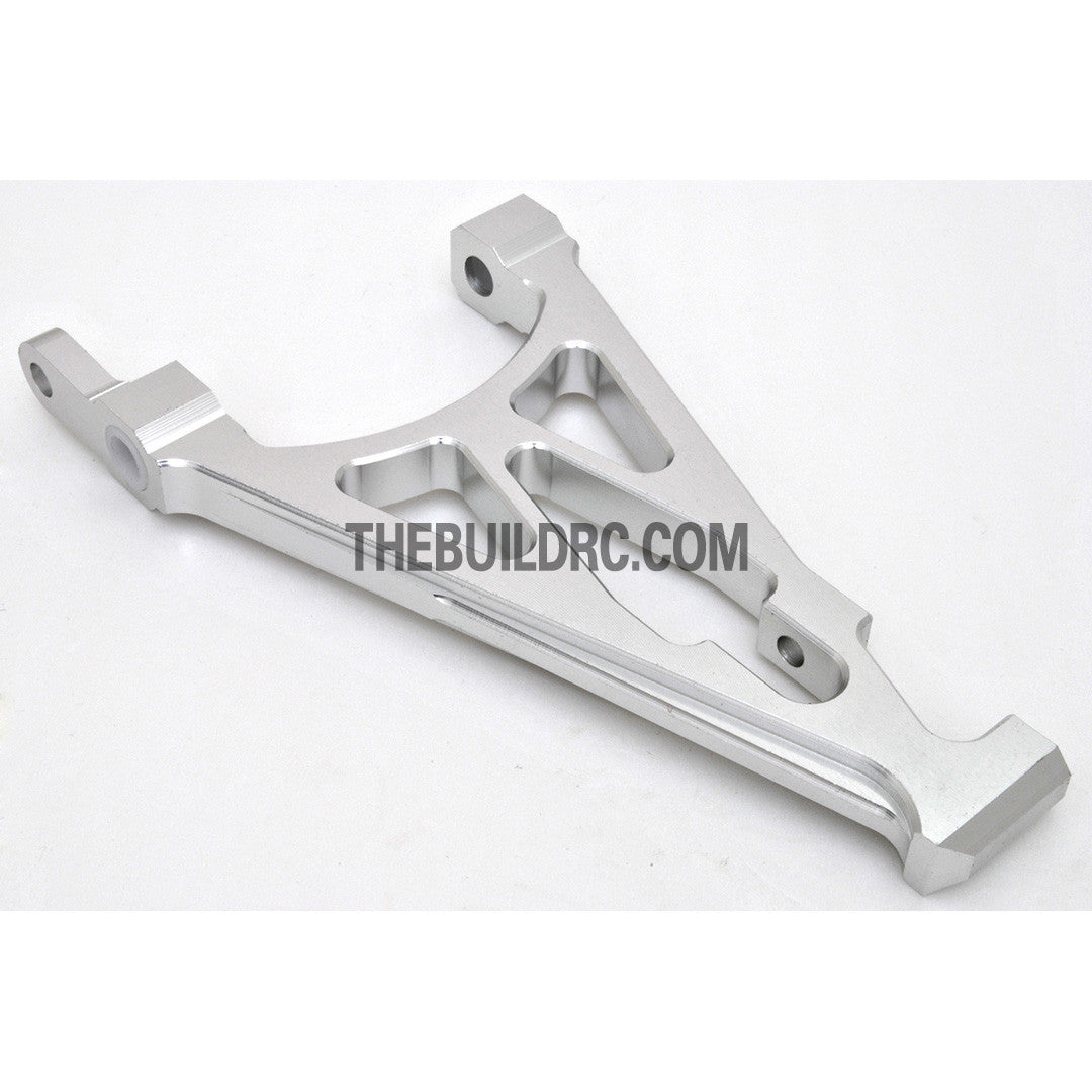 KM HPI Baja 5B 5T SS-Alloy Rear Shock Support - Silver