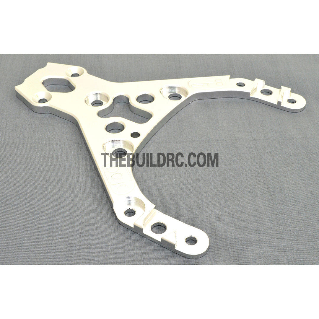 KM HPI Baja 5B 5T SS-Alloy Front upper Plate (Silver) 6mm thick