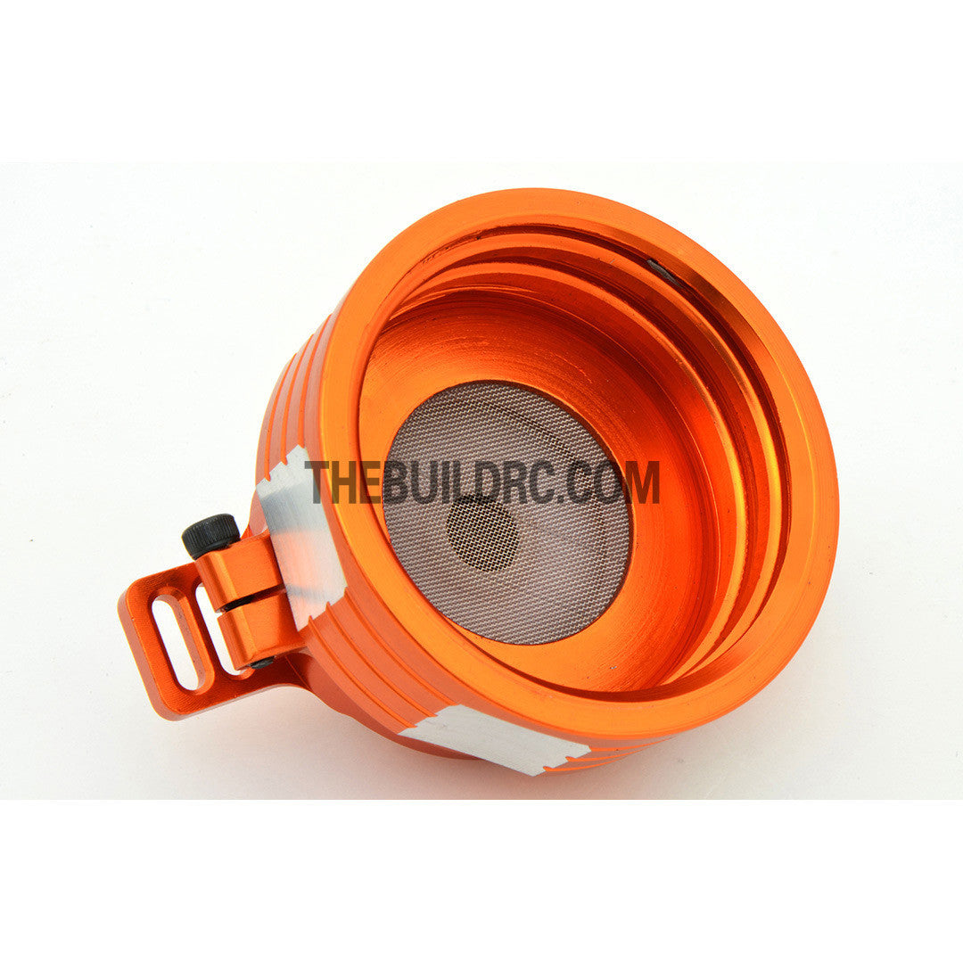 KM HPI Baja 5B 5T SS-Alloy Flip Style Gas Cap - Orange