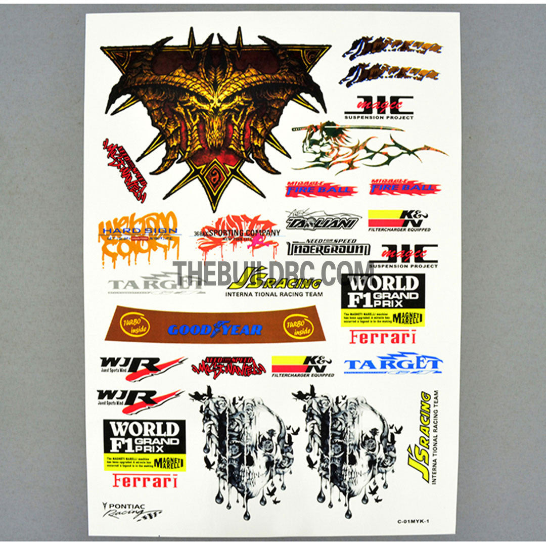 J's Racing GOOD YEAR AQ Dispersible Thin Film Color Decal
