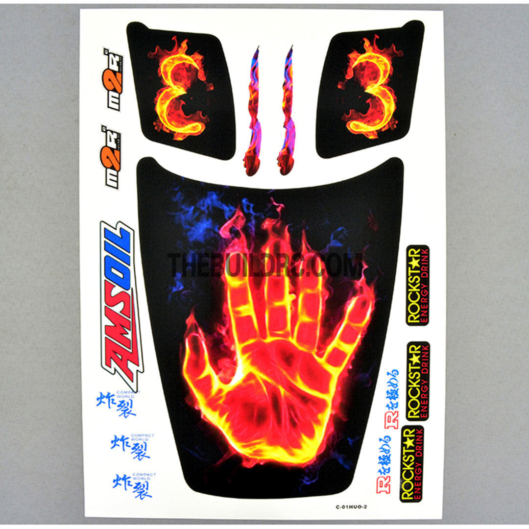 CHEVROLET x Palm In Fire x TRAXXAS x MICHELIN AQ Dispersible Thin Film Color Decal