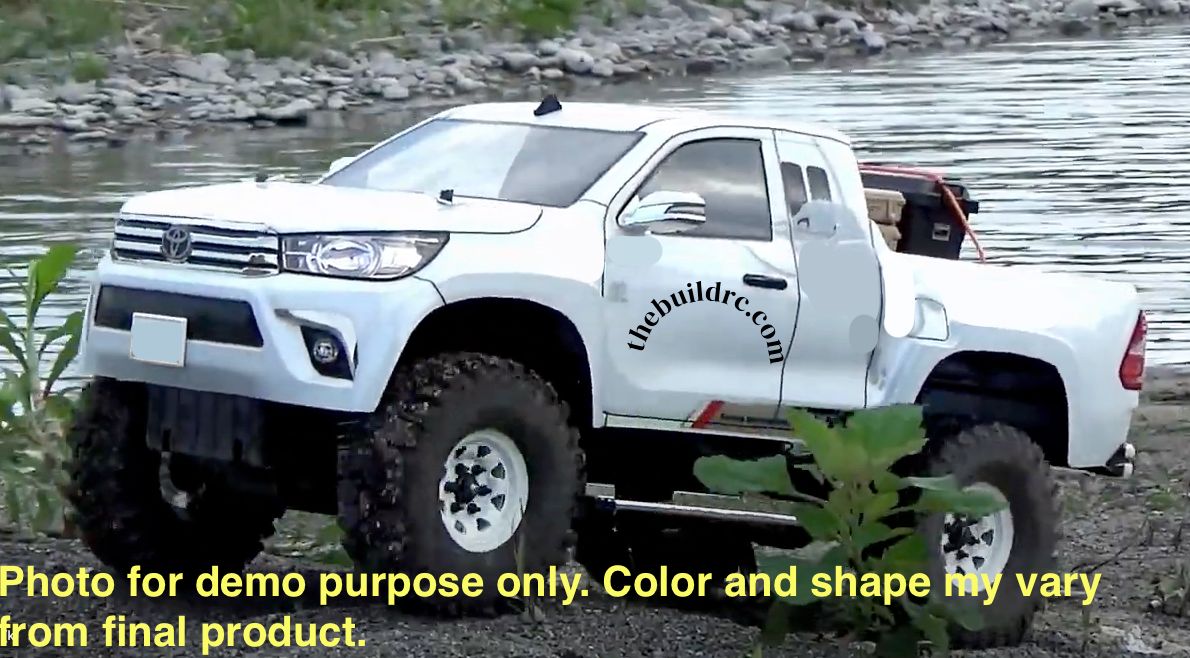 1/10 Lexan Clear RC Car Body Shell for HILUX CRAWLER BODY with WB313mm