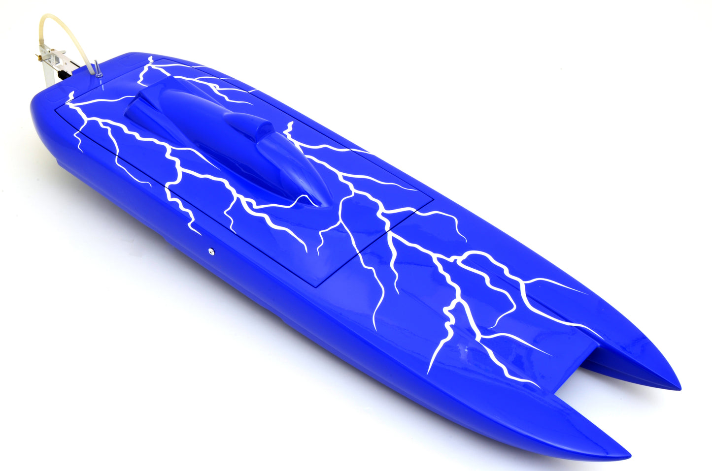 36" RC EP Silver Fox Catamaran Single Power Epoxy Fiberglass ARR Racing Boat