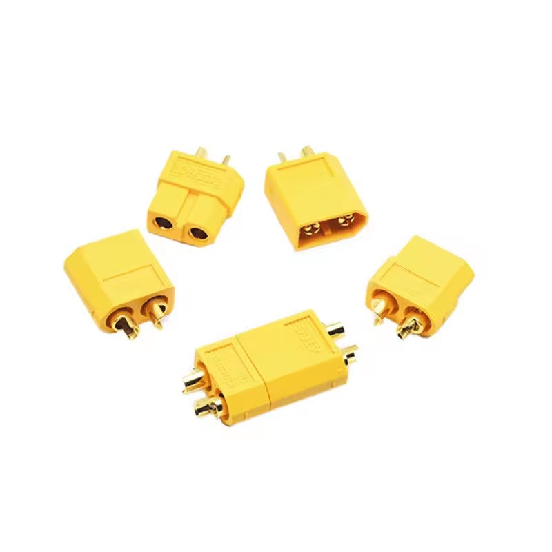 Authentic Amass Classic Patent Certified XT60 Male and Female Gold Plated High Current Airplane Model Plug Connector (10 sets)