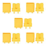 Amass XT30UPB Male and Female Yellow PCB Vertically Welded Drone Connectors High Current Aircraft Model Plug (20 sets)