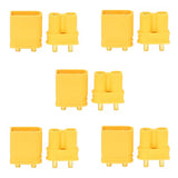 Amaa XT30UPB Male and Female Yellow PCB Vertically Welded Drone Connectors High Current Aircraft Model Plug (20 sets)