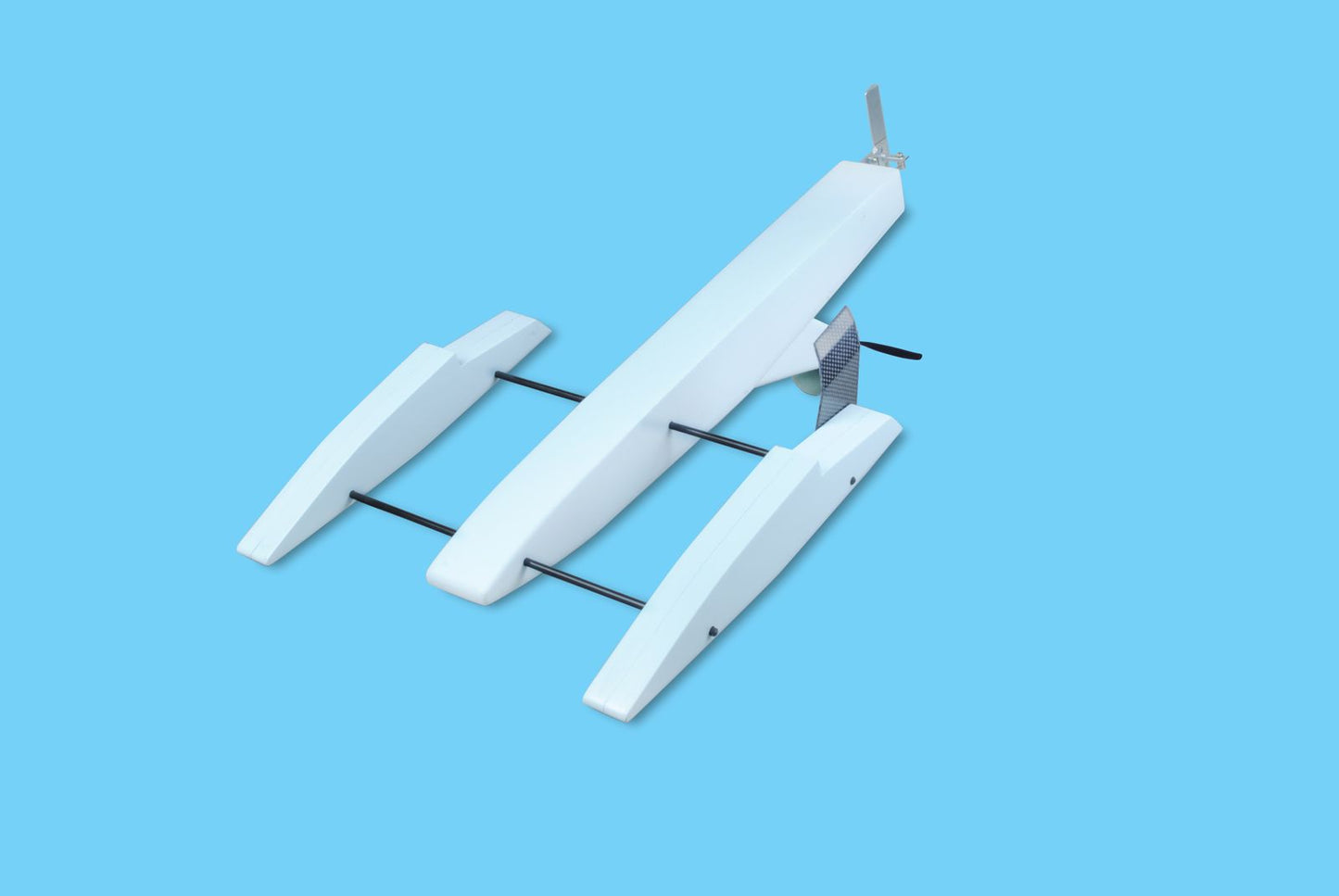 ARROW-SIX  RC Airboat Outrigger Fiberglass made Hull for Superfast ~ 100km/hr ( 60mph)