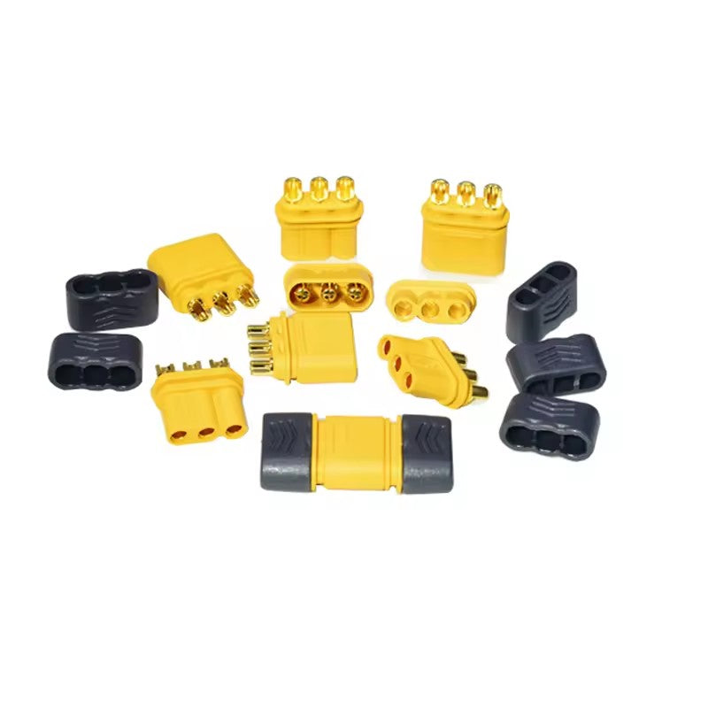 Amass MR Series MR30 Male and Female Model Aircraft Power Battery Motor Electrically Adjusted Three-core Plug Connector (10 sets)