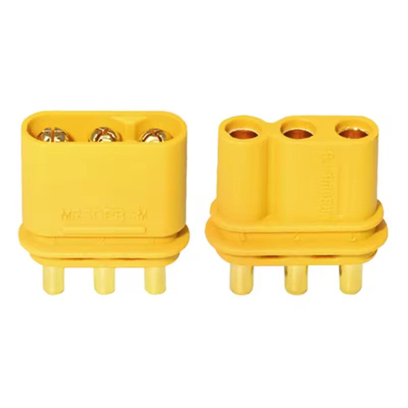 Amass Model Airplane MR30PB Male and Female Motor Electrically Adjusted Three Core PCB Vertical Welding Connector (10 sets)