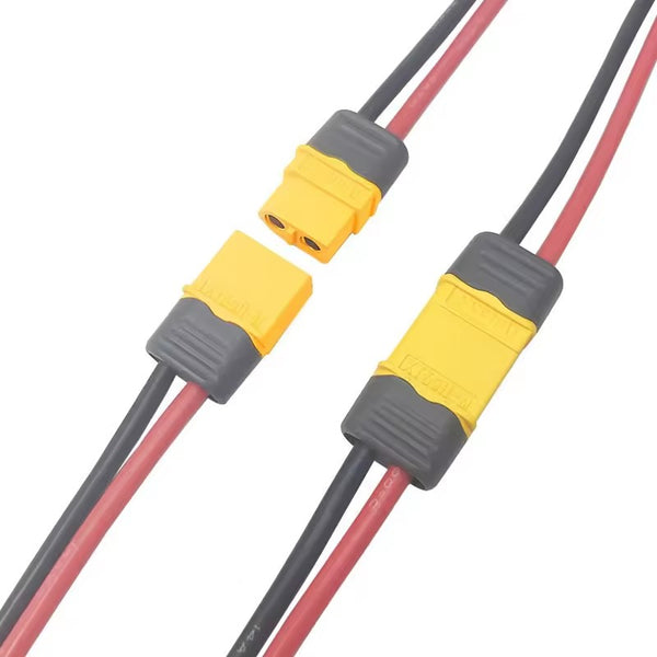 OEM Amass Li-ion Battery Charger Connector High Strand Silicone Cable XT30 XT60 XT90 Charger Cable for RC LiPo Battery FPV Drone(2 pcs)